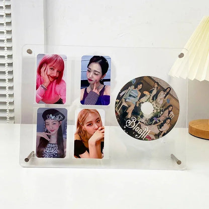 Kpop Acrylic Photo Frame & Photocard Holder - Stylish Interior Frame for CD Pictures and Idol Cards - Perfect Kpop Room Decoration