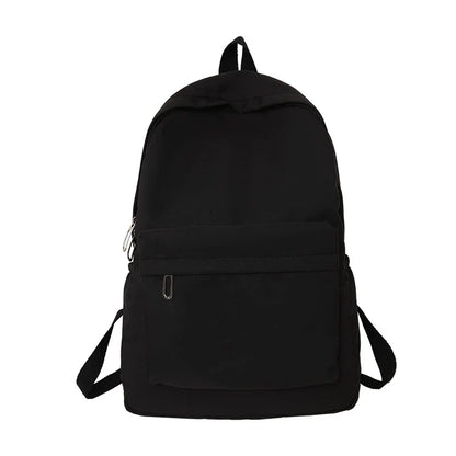 Simple Solid Color Casual Backpack | Lightweight Multifunctional Bag for School & Travel