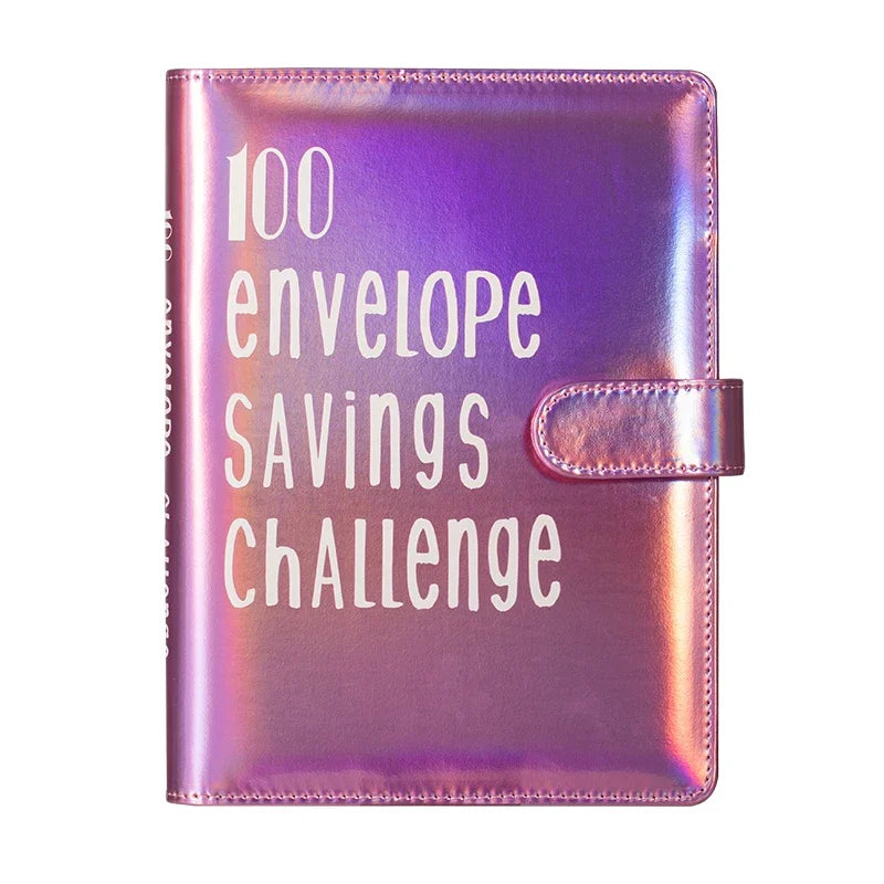 100 Envelope Challenge Binder – Savings Challenge Loose-Leaf Budget Binder with Cash Envelopes, Money Organizer System