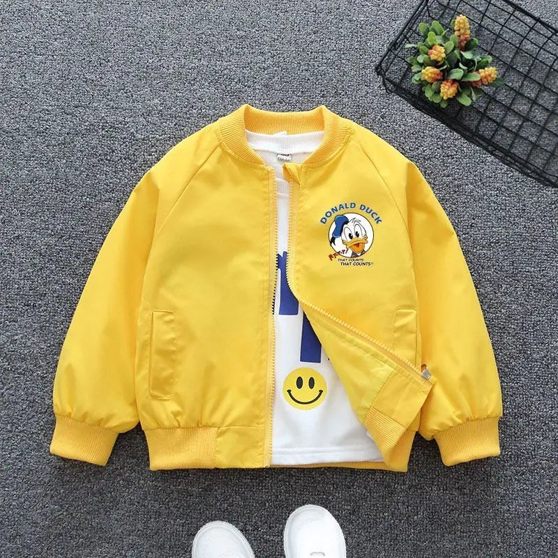 Spring Baby Boys & Girls Coats – Mickey Mouse Cartoon Hoodie Jacket, Kids Sweatshirt Windbreaker Outerwear for 1-6 Years