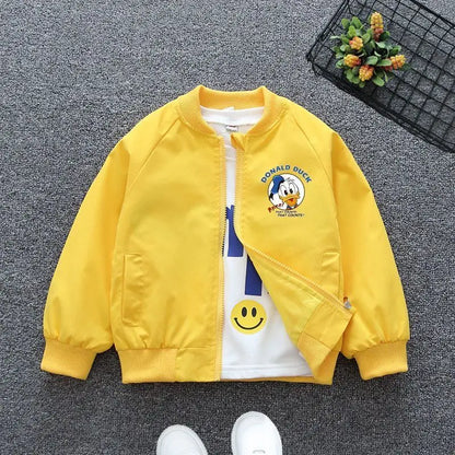 Spring Baby Boys & Girls Coats – Mickey Mouse Cartoon Hoodie Jacket, Kids Sweatshirt Windbreaker Outerwear for 1-6 Years