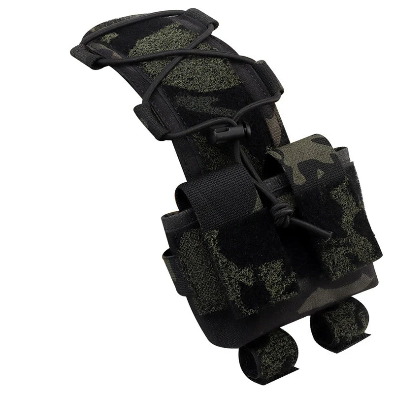 Tactical Helmet Battery Pouch Counterweight Storage Bag with Hook Loop for Fast Helmet
