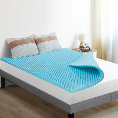 2", 3", 4" Full Memory Foam Mattress Topper - Gel-Infused Comfort Pad for Full/Double Bed, Soft Foam Mattress