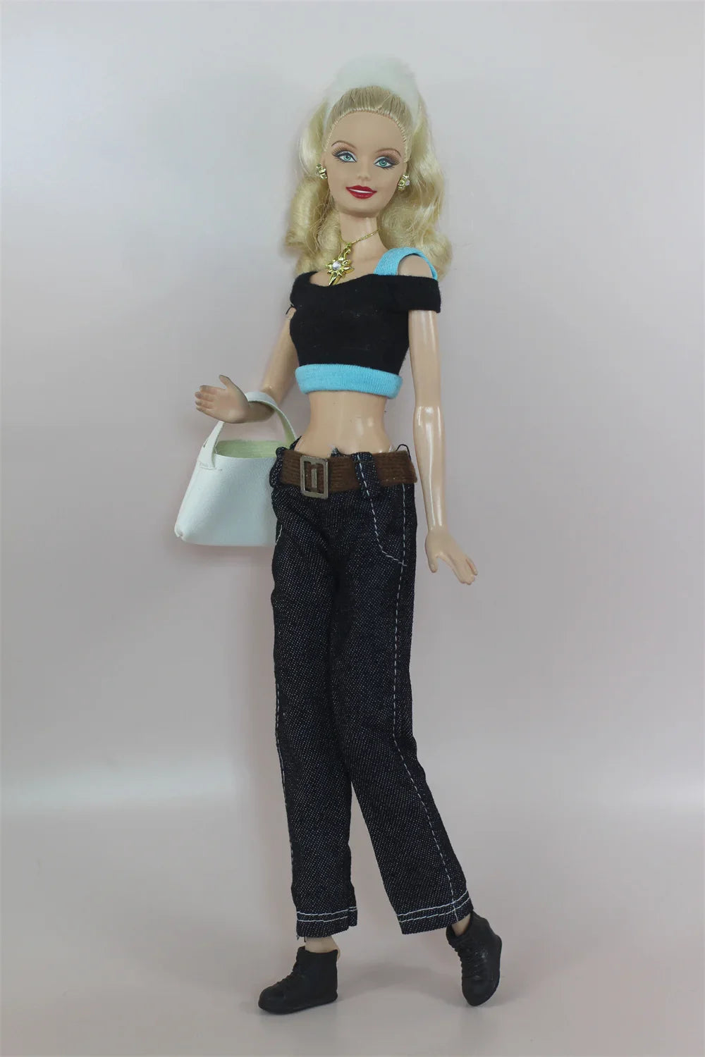 Handmade BABI CLOTHES Leather Overcoat – 11.5 Inch 30cm Doll BJD Outfit Accessories Gift