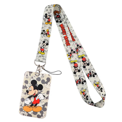 Cartoon Stitch Credential Holder Lanyard – Cute Neck Strap for Keychain, Pass & Credit Card Holder Accessories