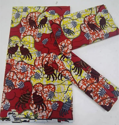 African Ankara Wax Print Fabric - 100% Cotton Batik Patchwork Sewing Material for Dresses & Crafts