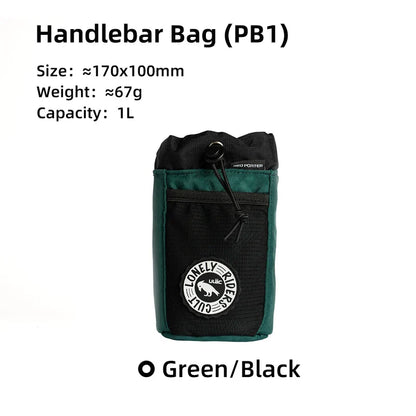 C-HOLD Bike Handlebar Stem Bag — Insulated Water Bottle & Snack Storage Pouch for Touring, Commuting, Bikepacking
