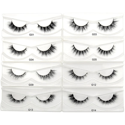 Visofree 3D Mink Eyelashes – 30/40/100 Pairs Handmade Full Strip Lashes with Tray, Cruelty-Free False Lashes for Makeup