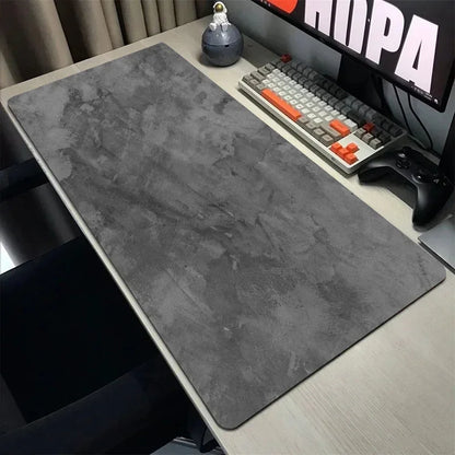 Large 900x400mm XXL Overlock Desk Mat – Grey Gaming Mouse Pad & Keyboard Mat for Desktop Accessories