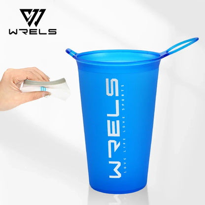 200ml Foldable Sports Water Cup — Lightweight, Portable Soft Cup for Marathon, Running & Cross-Country Activities
