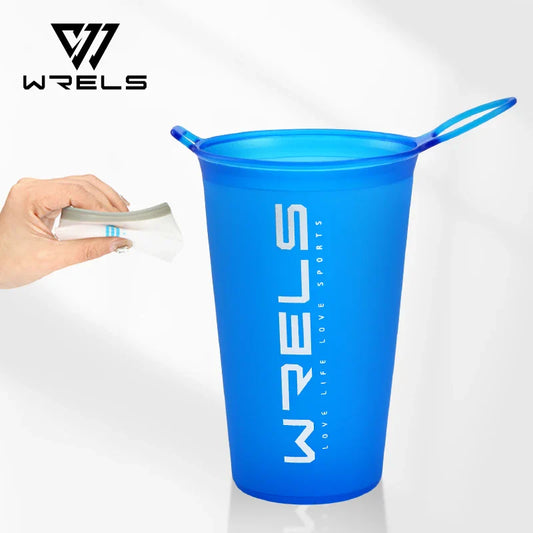 200ml Foldable Sports Water Cup — Lightweight, Portable Soft Cup for Marathon, Running & Cross-Country Activities