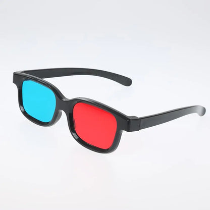 Black Frame Red Blue 3D Glasses – Immersive Anaglyph 3D for Home Theater, Movies, Games, DVD & Video Gifts