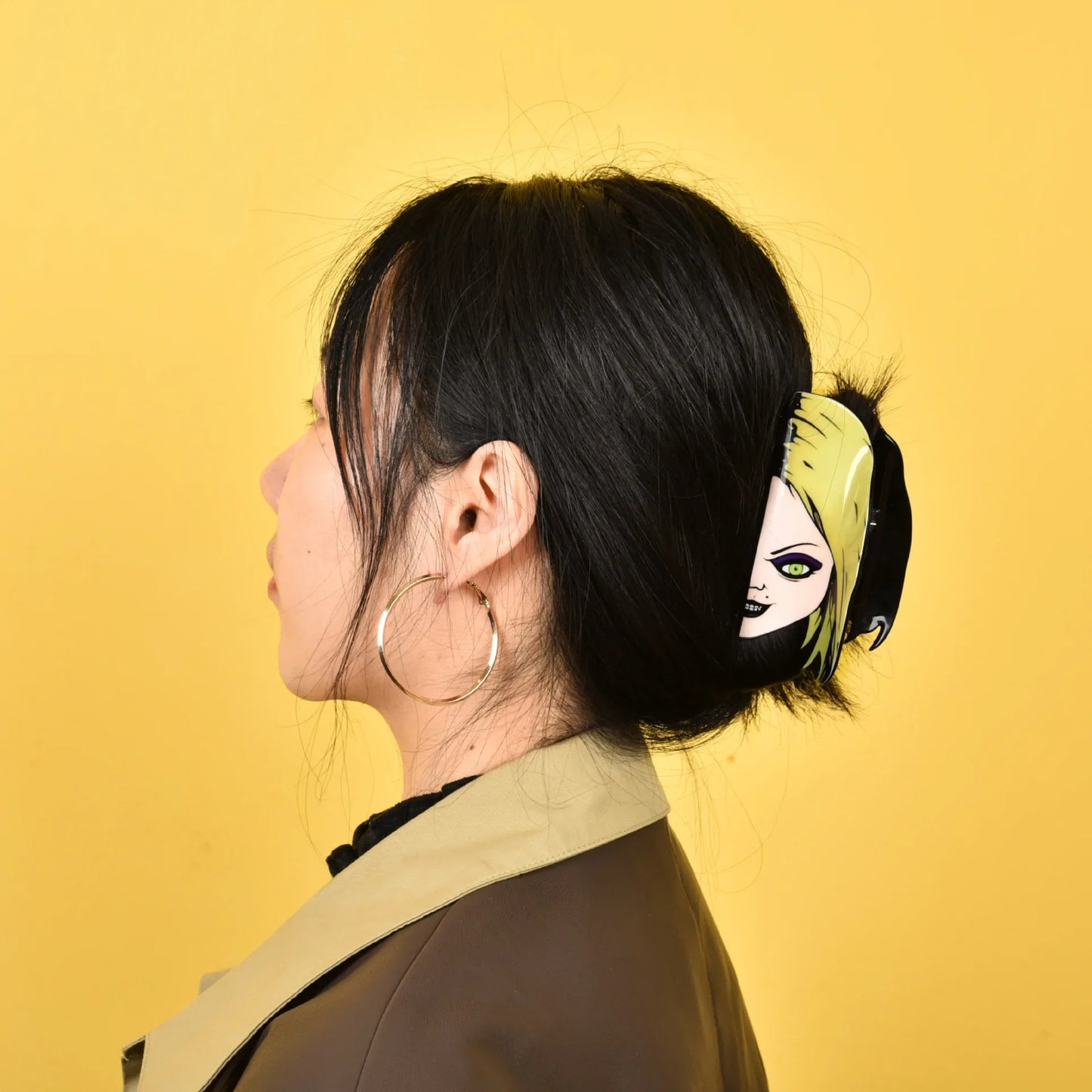 New Horror Series Hair Clips — Acrylic Claw Clips with Clown, Crab, and Shark Designs, Halloween Hair Accessories for Women