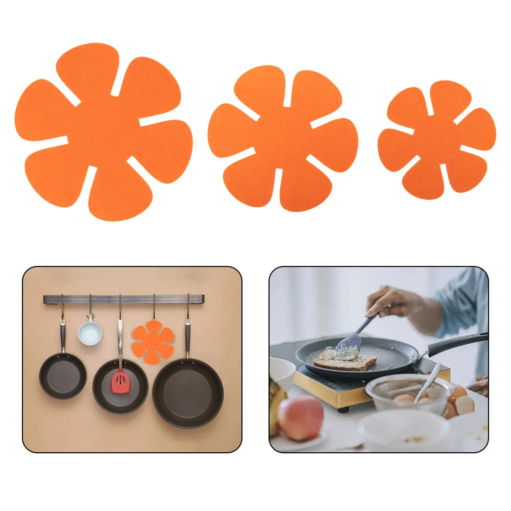 12-Piece Felt Pot and Pan Protectors Set - Anti-Scratch, Non-Stick Divider Pads for Cookware, Heat Insulation Bottom Protectors for Kitchen Tools