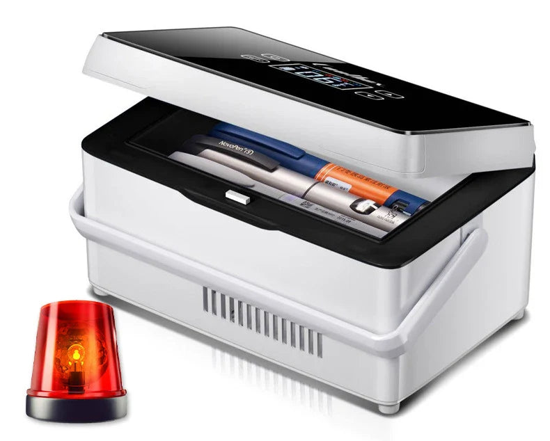 20400mAh Portable Insulin Refrigerator – USB Rechargeable Mini Cold Box with Bag for Medicine & Constant Temperature Storage