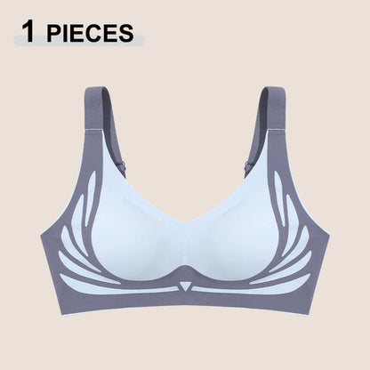 Seamless Push-Up Angel Wings Bra Set for Women – Soft Wireless Comfortable Breathable Lingerie (1 or 2 Pack)