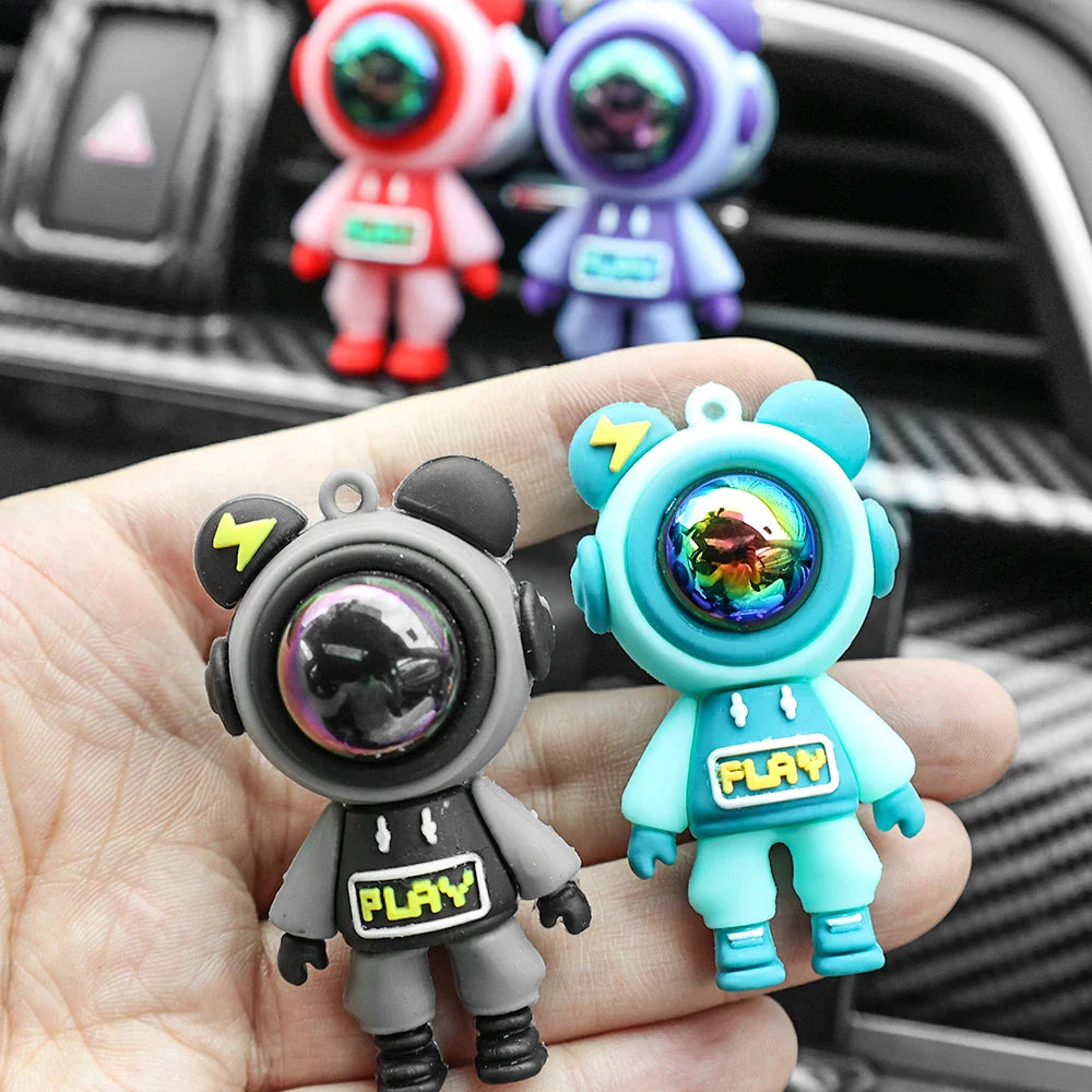 Cartoon Astronaut Car Air Outlet Perfume Clip – Aromatherapy Air Freshener for Car Interior