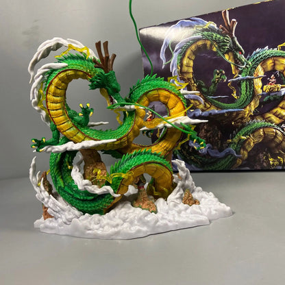 24cm Dragon Ball Anime Figure — Goku & Shenron PVC Statue for Collection & Room Decor