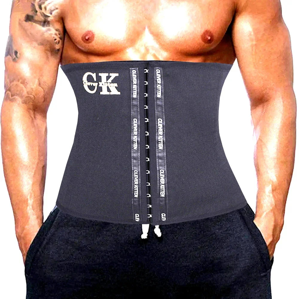 Men’s Waist Trainer Sports Belt — Weight Loss Waist Cincher Trimmer Girdle Corset Body Shaper Wrap