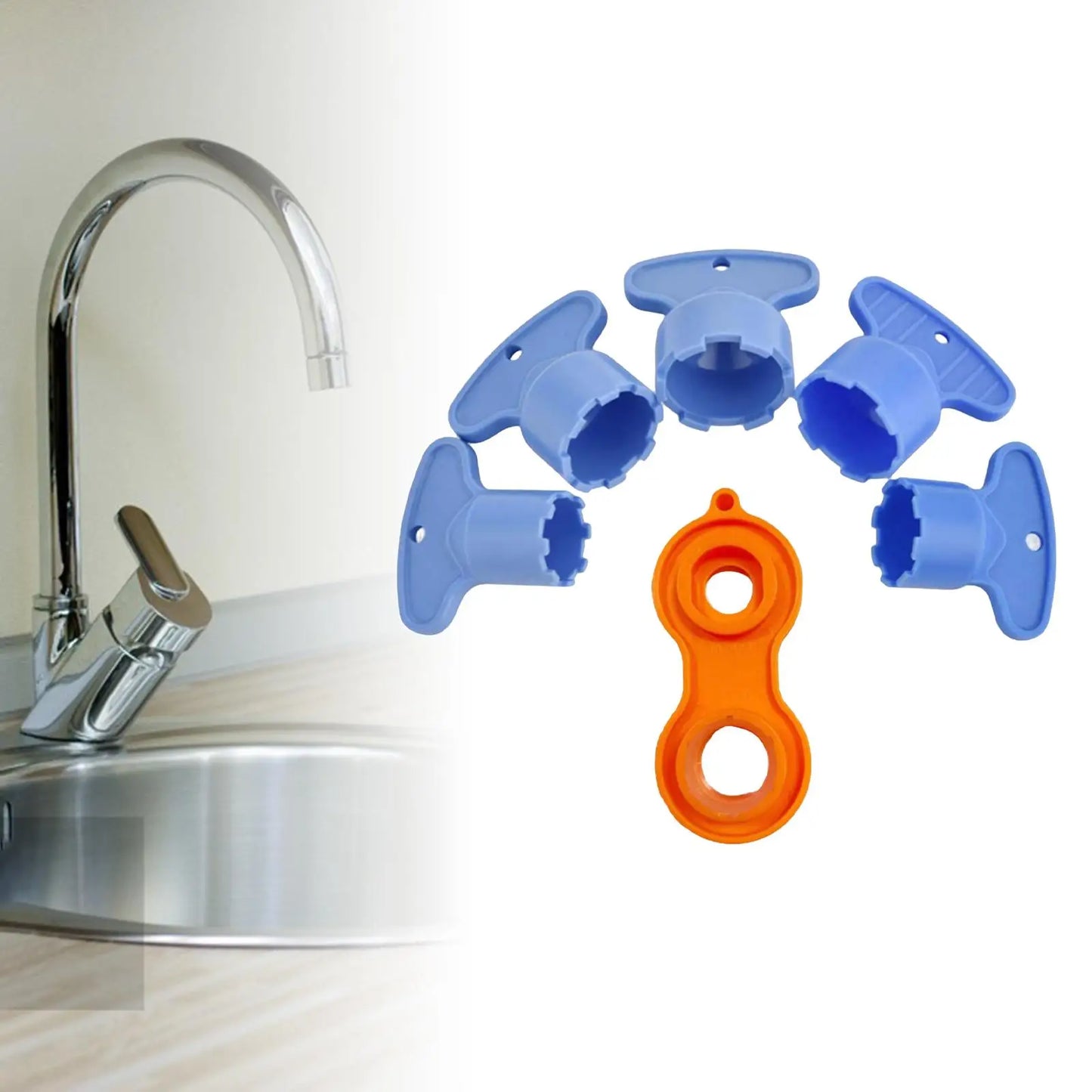 Premium Cache Sink Water Faucet Aerator Key Tool - M16.5-24mm Removal Wrench