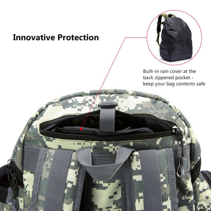 Bassdash Fishing Tackle Backpack — Lightweight Tactical Multifunctional Fishing Bag