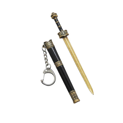 Mini Sword Pendant Keychain – Creative Weapon Toy Key Ring for Backpack & Gifts
