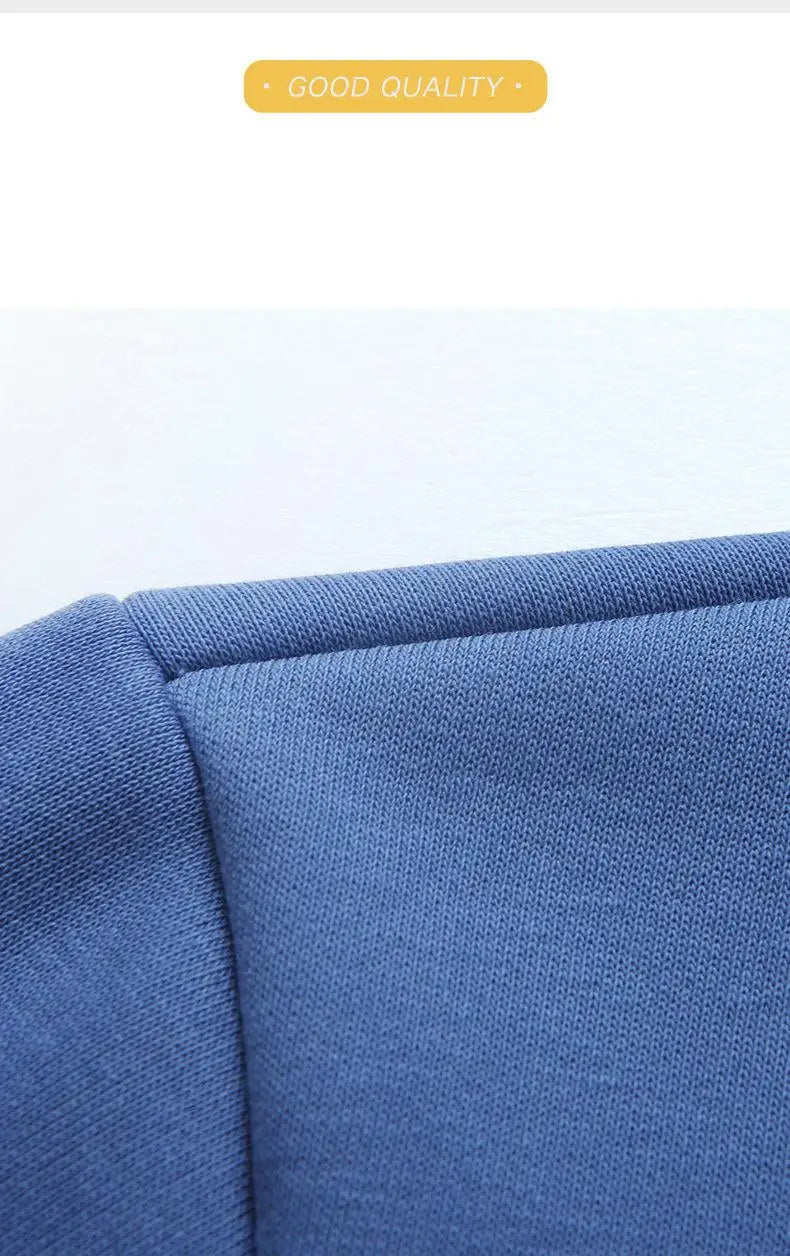 Zipper Hooded Sweatshirt – Autumn Winter Fleece-Lined Cotton Cardigan for Men & Women, Solid Color Y2K Style