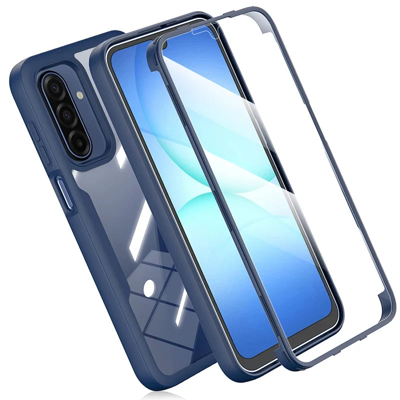 Samsung Galaxy A17–A16–A15–A14–A13–A12–A56–A55–A54–A53–A36–A35 5G Case - 360° Full Body Cover with Built-In Screen Protector