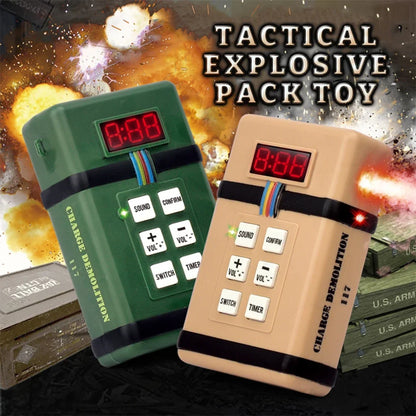 New Tactical Explosive Pack Toy – Airsoft Smoke Grenade with Light & Sound Effects for CS Cosplay, Best Gift for Boys