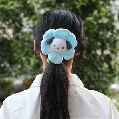 Sanrio Cartoon Plush Toys — Changeable Flower My Melody, Kuromi, Cinnamoroll, KT Cat & Purin Dog, Cute Anime Stuffed Doll