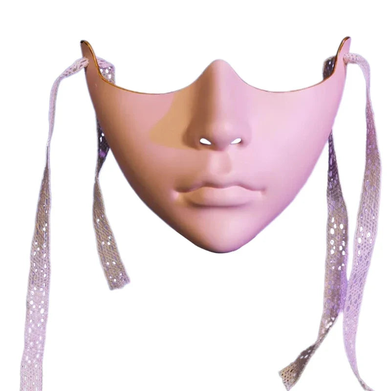 Masquerade Half Face Mask for Men & Women – Cosplay Halloween Eyemask, Costume Eye & Mouth Cover