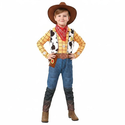 Toy Story Kids Costume - Jessie, Buzz & Woody Halloween Cosplay Jumpsuit for Girls & Boys, Carnival Outfit