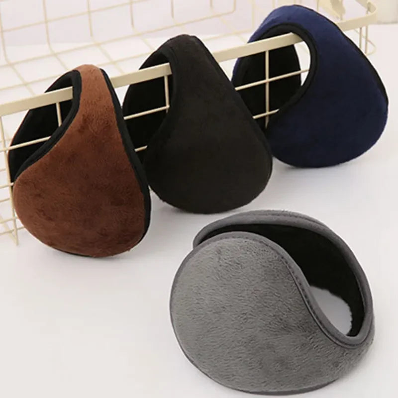 Stay Cozy and Stylish with Windproof Earmuffs for Men and Women - Thicken Plush Winter Warm Fleece Ear Protectors for Outdoor Activities