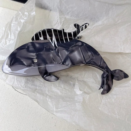 Ocean Beach Series Hair Claw | Hippocampus, Jellyfish & Dolphin Acetate Hair Clip for Women & Girls