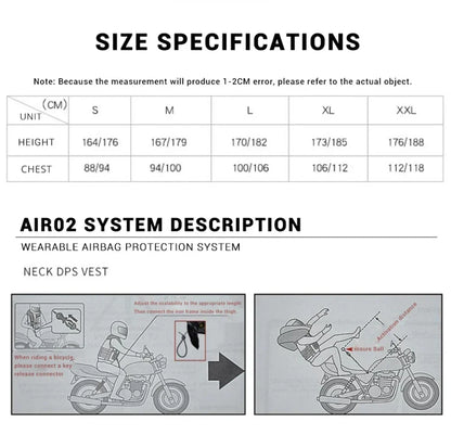 Motorcycle Airbag Vest for Men – Reflective Life Jacket, Protective Moto Vest for Motocross, S-3XL Size