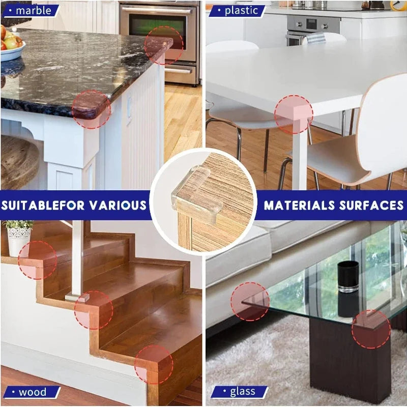 Clear Table Corner Protectors – Baby Safety Furniture Edge Guards, Anti-Collision Corner Covers