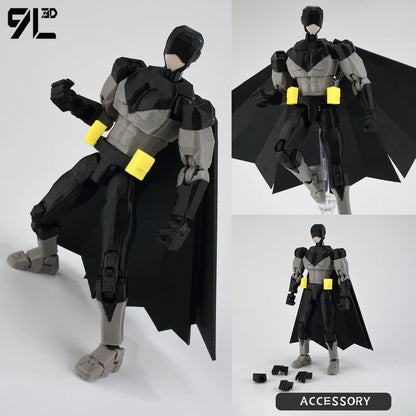 9L 3D Printed Invincible Tech Jacker T13 Lucky13 Action Figure – Multi-Jointed Motorcycle Collectible Model Toy Titan13