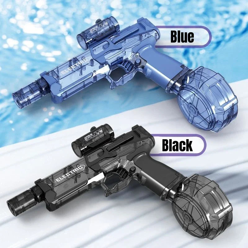 Electric Pulse Water Gun — Automatic Self-Absorbing Large-Capacity Light-Up Toy for Kids
