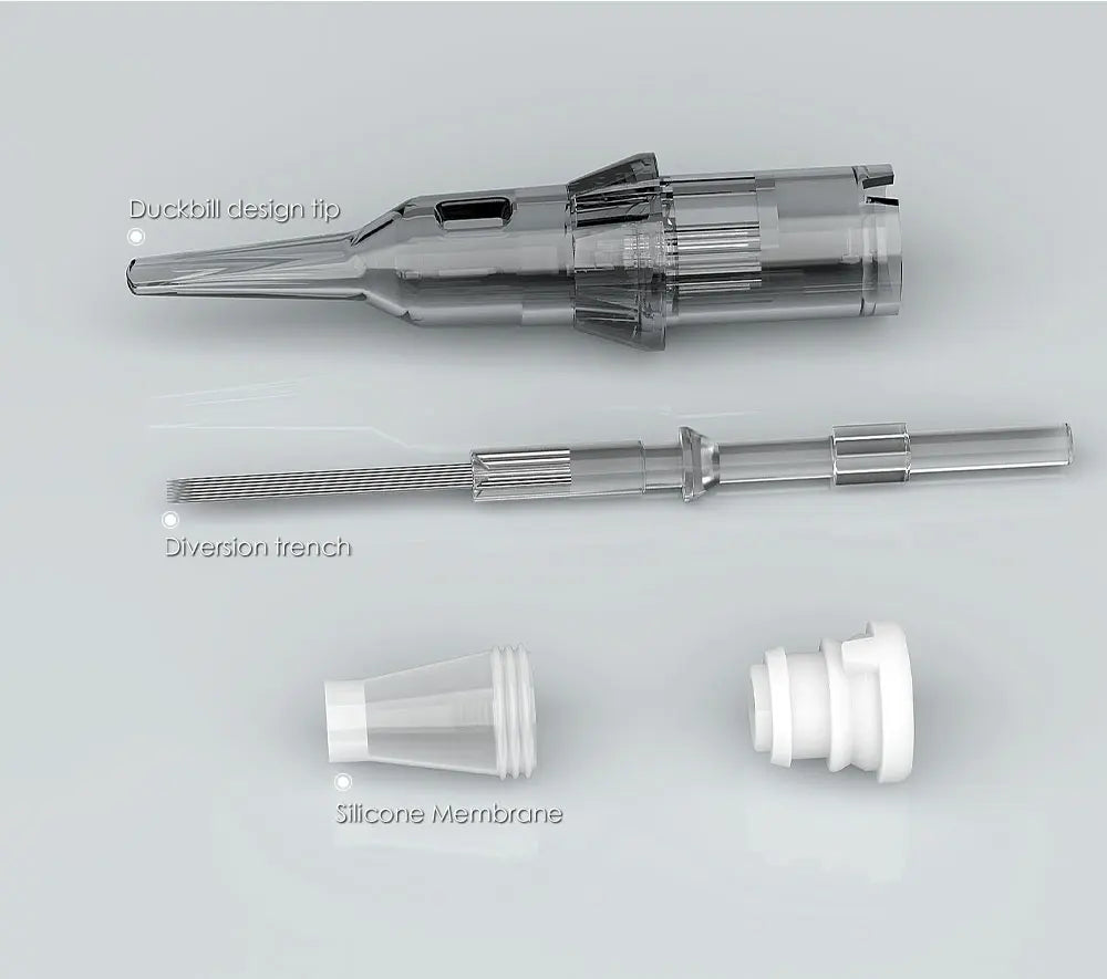 Thunderlord 20PCS 1R Tattoo Needle Cartridges – Round Liner with Membrane System for Permanent Makeup & Universal Machines