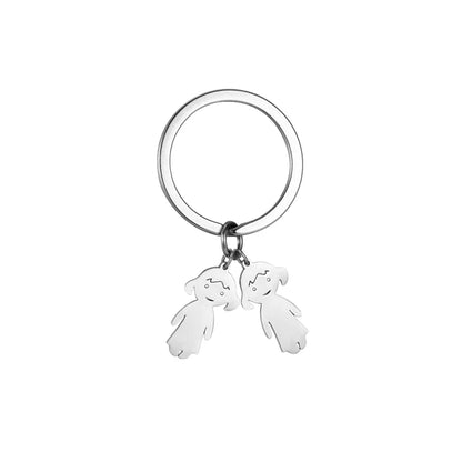 Personalized Kids & Family Keychain – Custom Name Key Chain for Mother’s Day, Couples, Boys, Girls, Pets, Mom, Dad, Baby Gift
