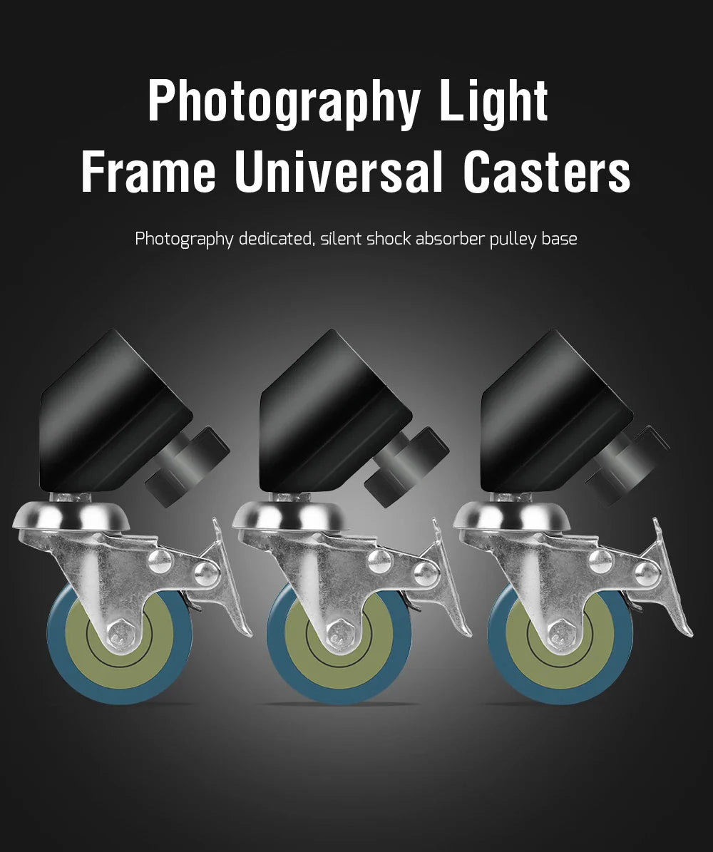 2.8M Stainless Steel Tripod Light Stand – Foldable Magic Leg C-Stand for Spot Light, Softbox, Photography Studio