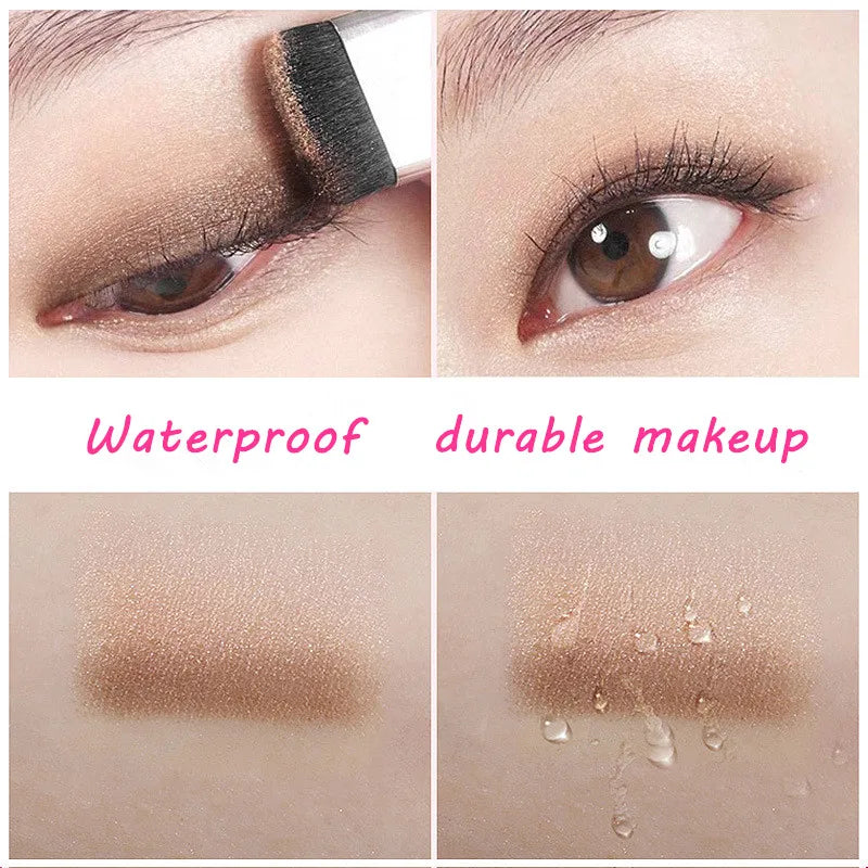 Portable Two-Color Matte Eyeshadow Palette - Lazy Makeup Solution for Professional Women, Easy-to-Carry Cosmetic Tray