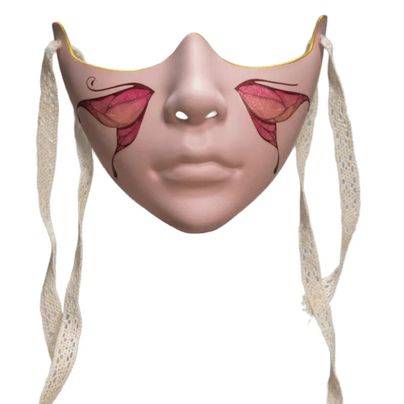 Masquerade Half Face Mask for Men & Women – Cosplay Halloween Eyemask, Costume Eye & Mouth Cover