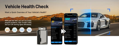 TOPDON Carpal OBD2 Scanner – All-System Vehicle Diagnostic Tool with Health Check, Smog & Battery Test for iOS & Android Bluetooth 5.0