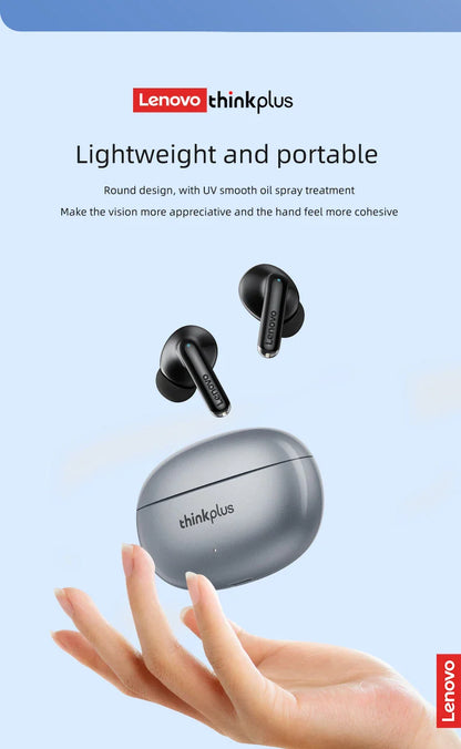 Lenovo Thinkplus XT88 In-Ear Bluetooth Earphones — Dual Mic, Stereo Noise Reduction, Bass HiFi Touch Earbuds
