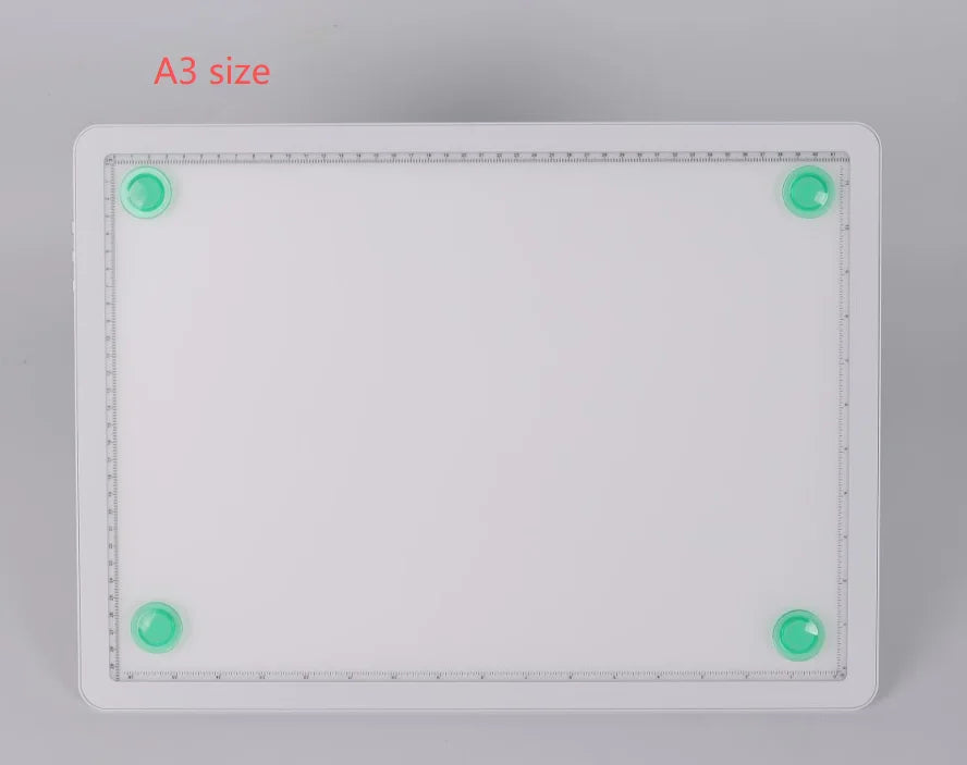 A3/A4 LED Light Drawing Board - Adjustable 6-Level Brightness Tracing Pad with Stand & Magnets for Architects