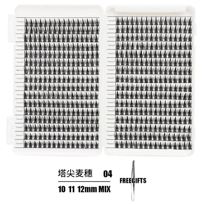 Individual Lash Extensions Kit – DIY Cluster Eyelash Book, False Lashes for Home Makeup