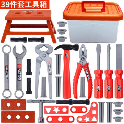 Kids Tool Set - Toy Drill Construction Pretend Play Kit for Toddler Boys & Girls Learning Gift
