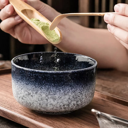 4/6Pcs Bamboo Matcha Tea Whisk Set – Scoop, Brush, Strainer & Bowl for Japanese Tea Ceremony