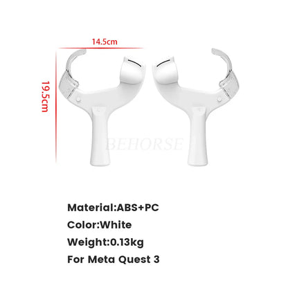 VR Table Tennis Adapter for Meta Quest 3/3S – Controller Handle Accessory with Rackets for VR Gaming